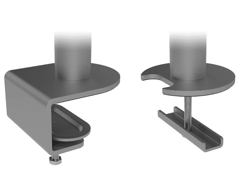 Dataflex Viewmate Monitorarm - 2 Monitoren - Zilver - Bureau 682 - Dataflex - Monitorarmen met 2 armen- Workliving