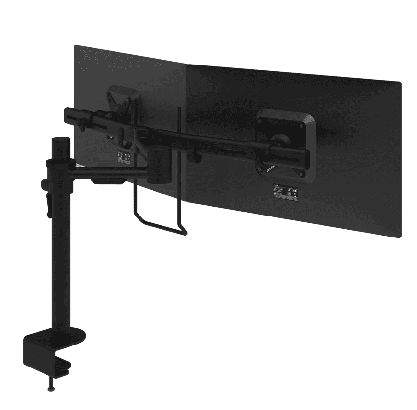 Dataflex Viewmate Monitorarm - 2 Monitoren - Zwart - Bureau 603 - Dataflex - Monitorarmen met 2 armen- Workliving