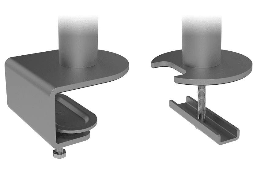 Dataflex Viewmate Monitorarm - 4 Monitoren - Zilver - Bureau 622 - Dataflex - Monitorarmen met 4 armen- Workliving