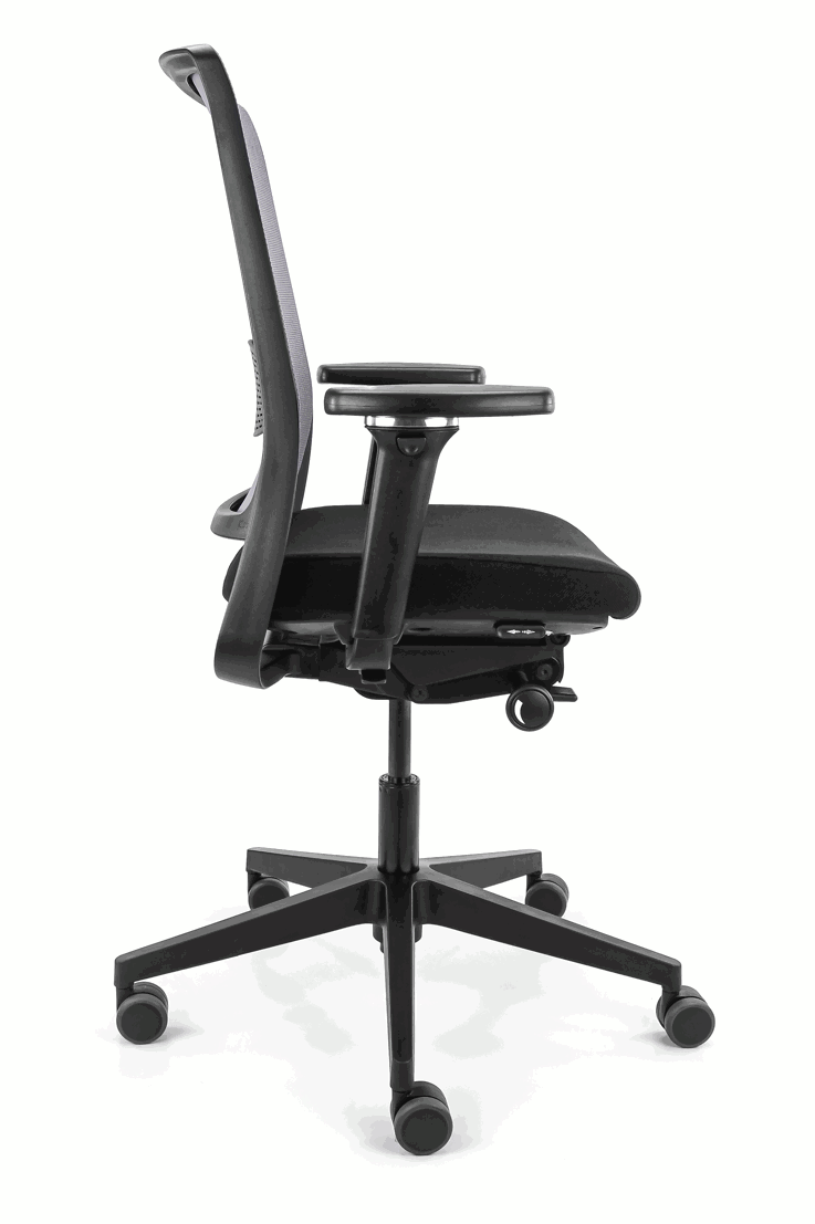 Refurbished Bureaustoel Gispen Zinn Smart Grijs