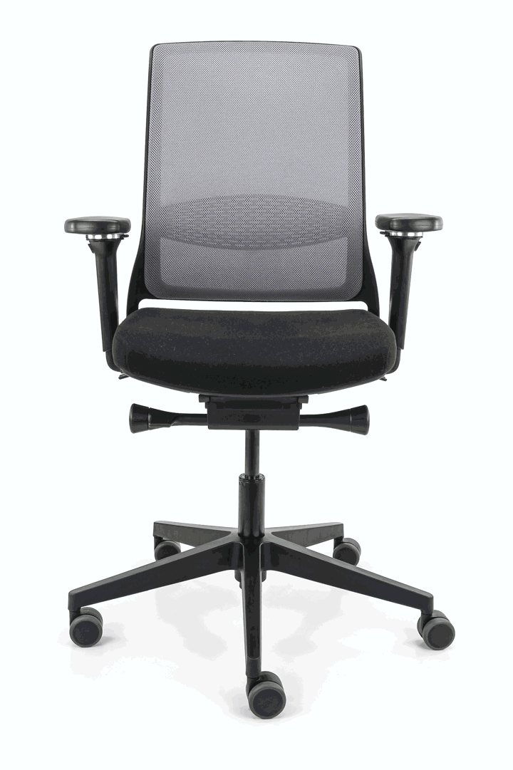 Refurbished Bureaustoel Gispen Zinn Smart Grijs