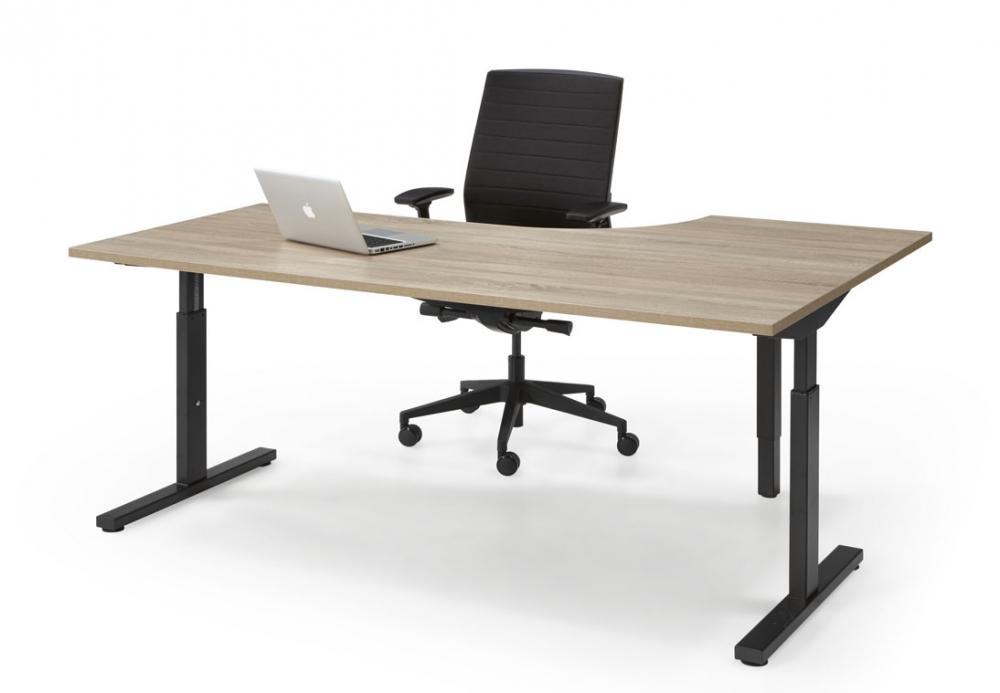 Manhattan Quickmount Wing Links - Verstelbaar Zit/Zit Hoekbureau - 160x120 cm