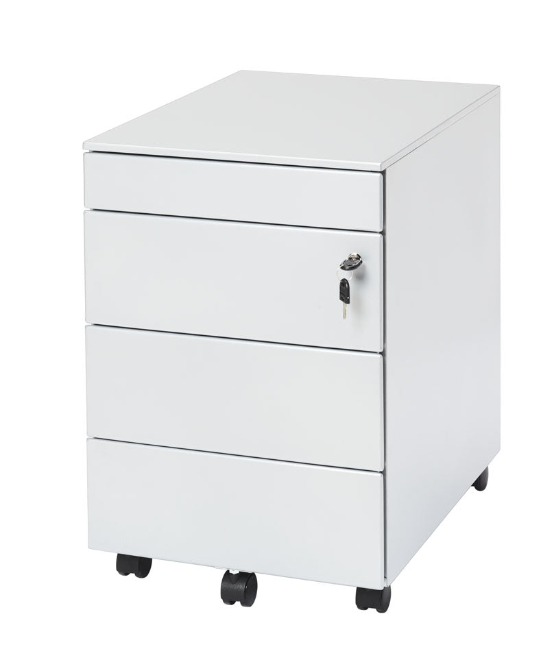 Manhattan Mobile drawer unit - 4 drawers - Wheels - White