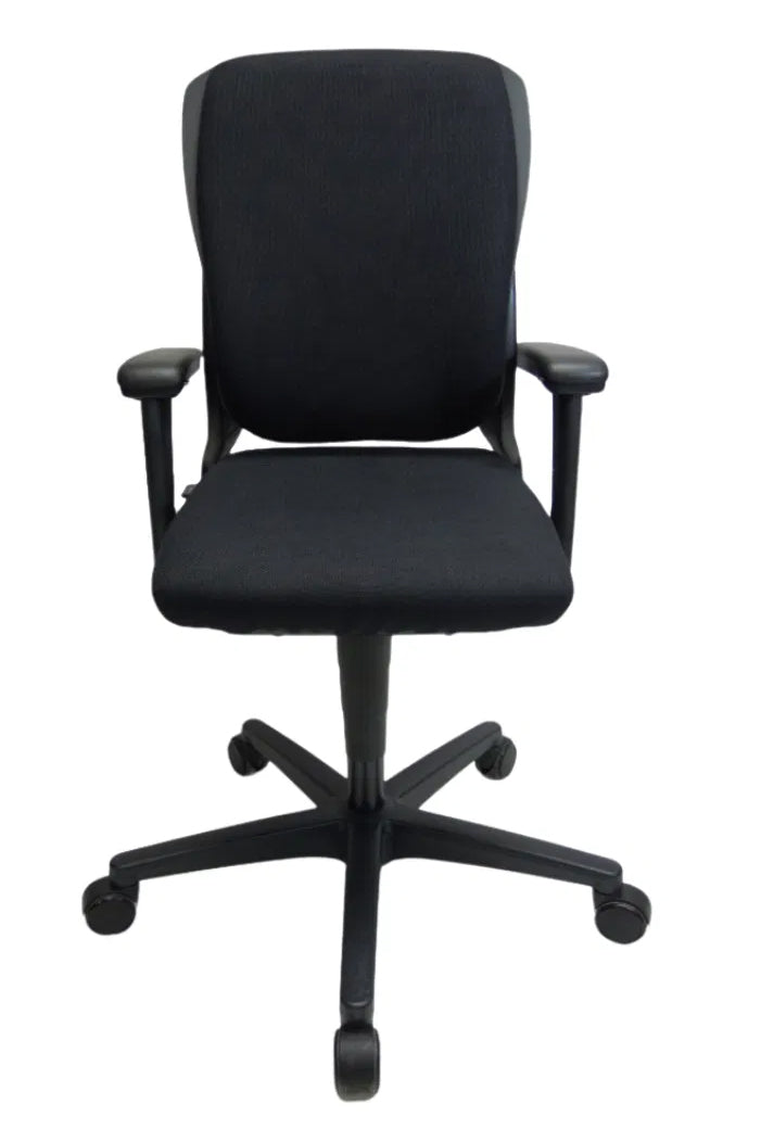 Refurbished Bureaustoel Ahrend 230 Hoge Rug Zwart / Zwart Ergonomisch Design