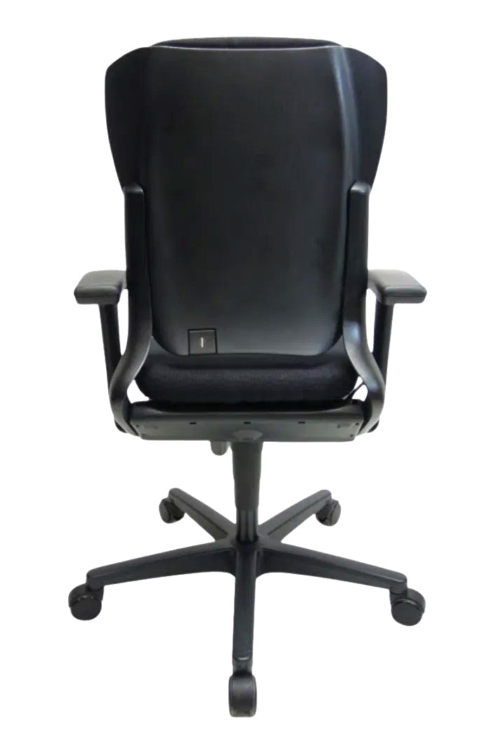 Refurbished Bureaustoel Ahrend 230 Hoge Rug Zwart / Zwart Ergonomisch Design