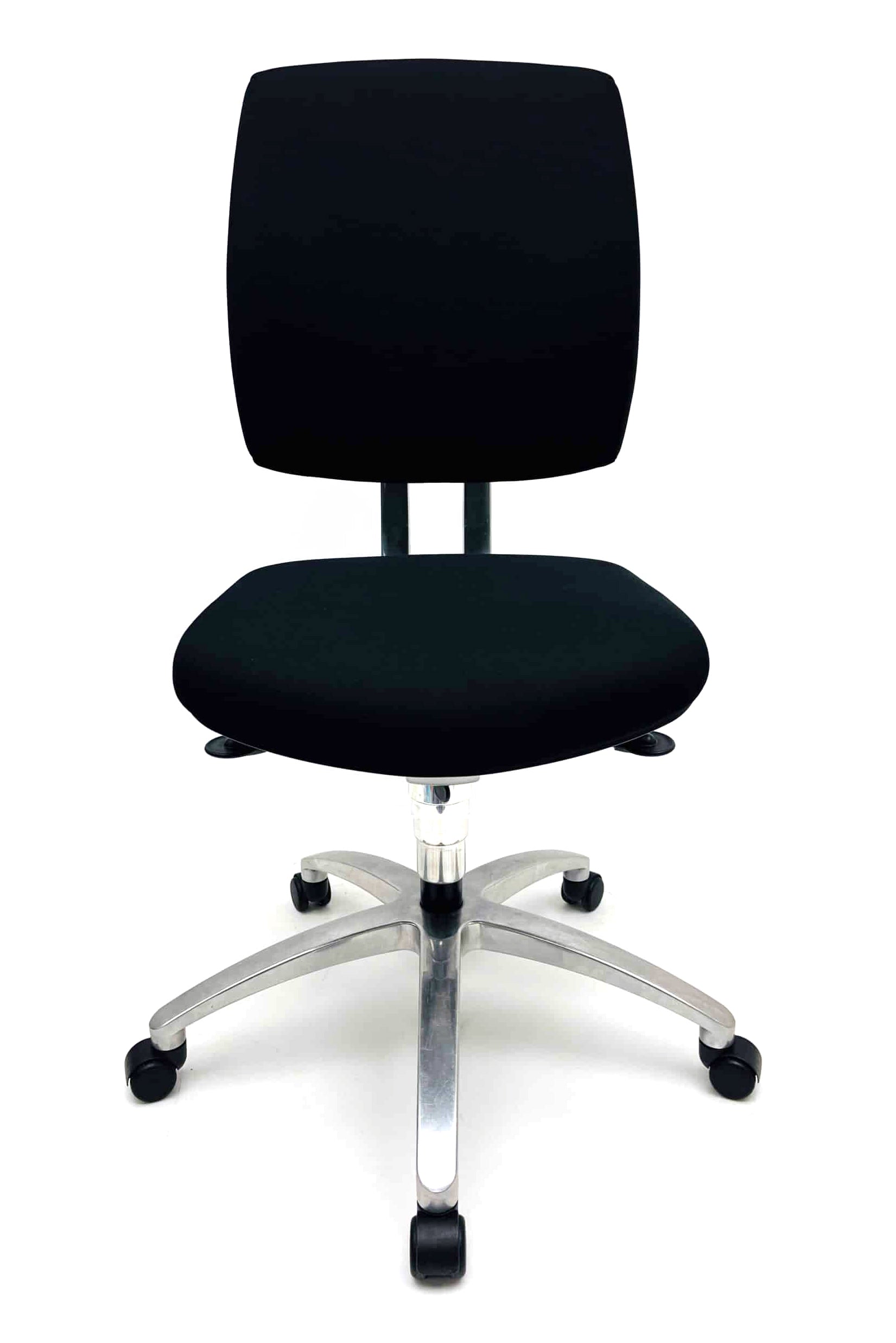 Refurbished Bureaustoel Drabert Entrada Zwart Werkstoel zonder armleggers