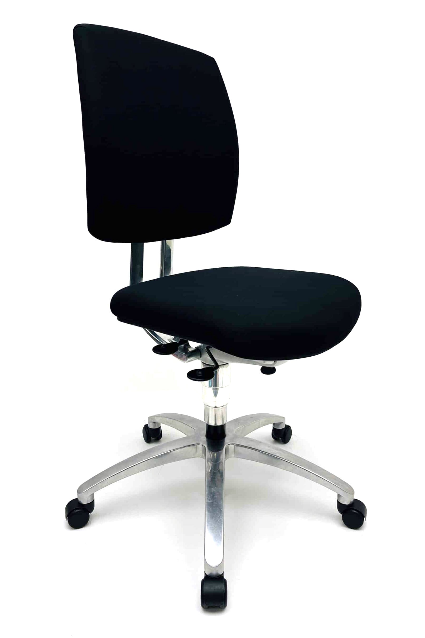 Refurbished Office chair Drabert Entrada Black work chair without armresters