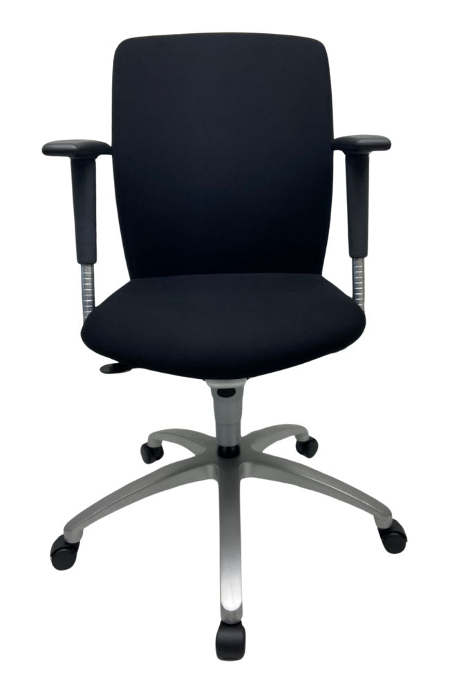 Refurbished Bureaustoel Drabert Salto met lendensteun Zwart