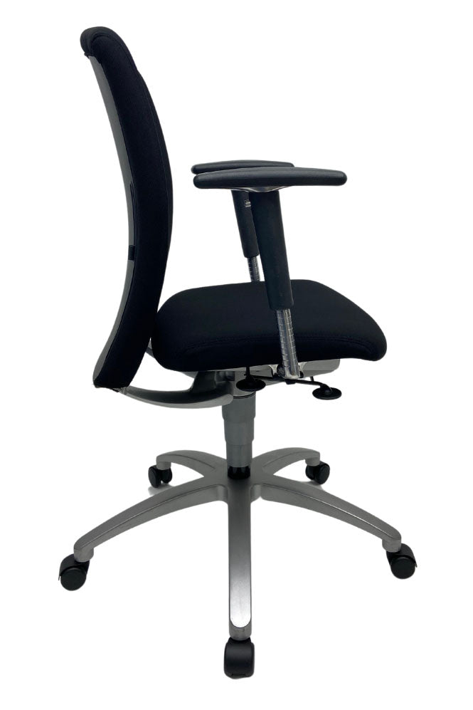 Refurbished Bureaustoel Drabert Salto met lendensteun Zwart