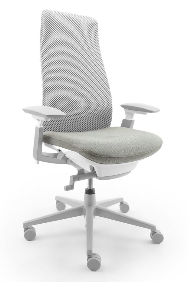 Refurbished Bureaustoel Haworth Comforto Fern Lichtgrijs