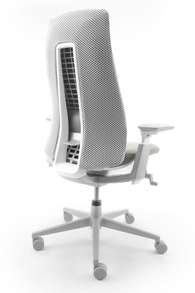 Refurbished Bureaustoel Haworth Comforto Fern Lichtgrijs
