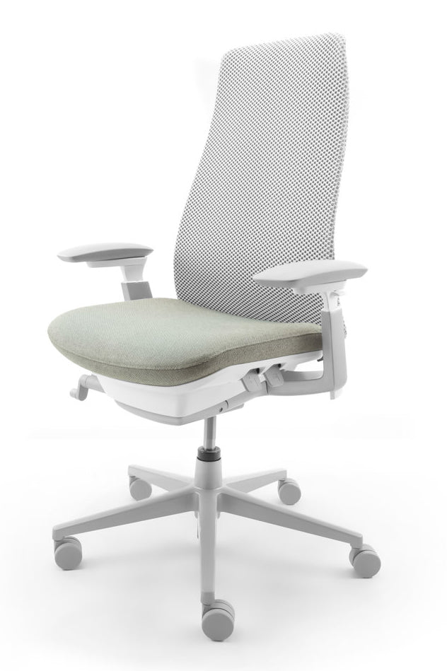 Refurbished Bureaustoel Haworth Comforto Fern Lichtgrijs