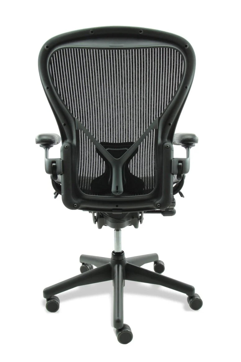 Refurbished Bureaustoel Herman Miller Aeron "C" Posturefit Full Option Graphite