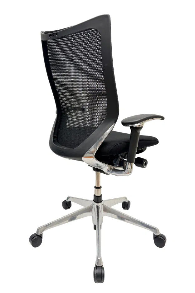 Refurbished Bureaustoel Okamura CP Baron Mesh Zwart