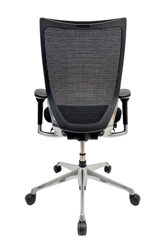 Refurbished Bureaustoel Okamura CP Baron Mesh Zwart