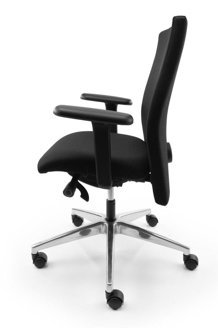 Refurbished Bureaustoel Se7en Comfort Zwart 3D NEN1335