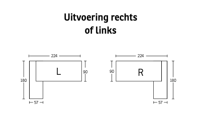 L-Directiebureau Hudson Zit/Sta Elektrisch 224x180cm Rechts Halifax
