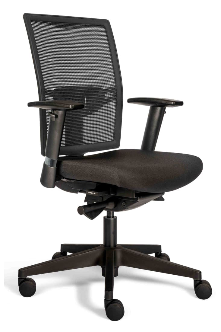 Workliving Projectas V1 Mesh Black Edition - Bureaustoel Ergonomisch Design (N)EN 1335