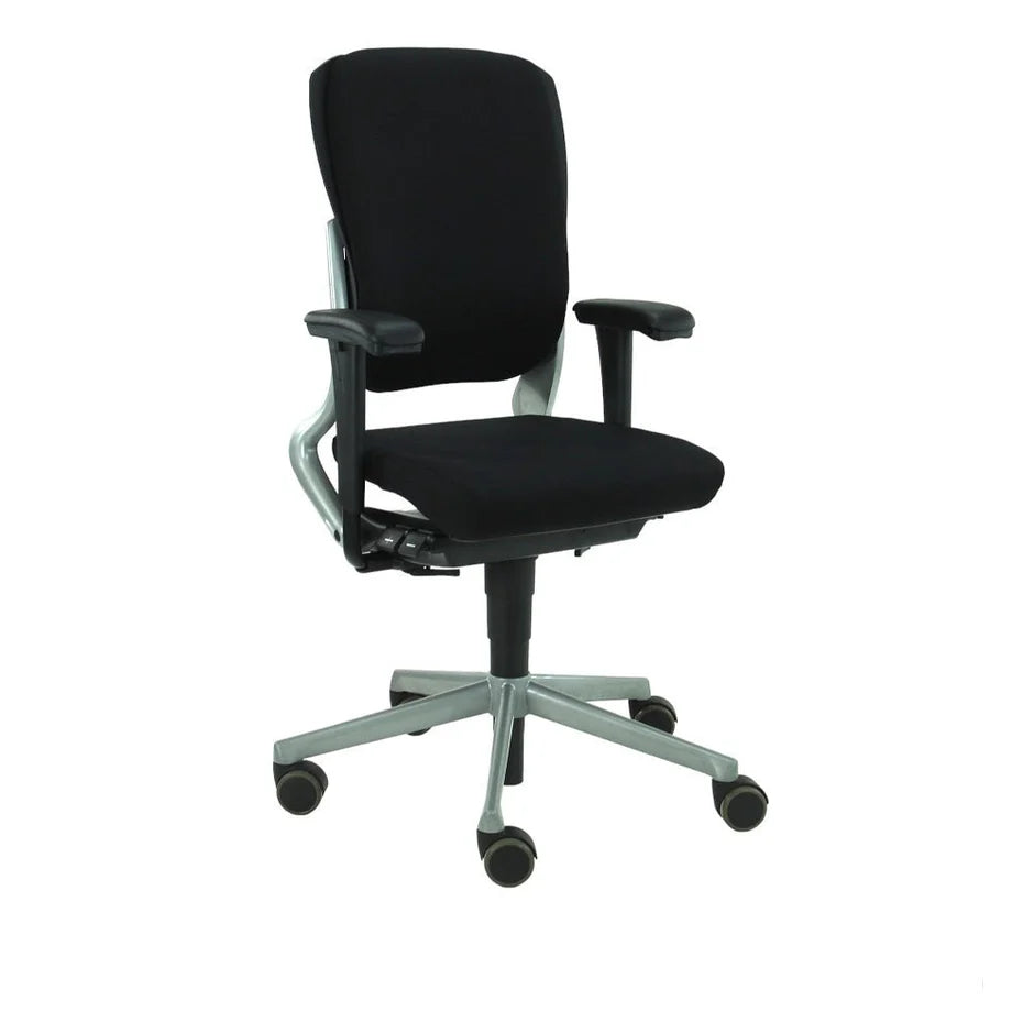 Refurbished Bureaustoel Ahrend 230 Hoge Rug Zwart / Grijs Ergonomisch Design