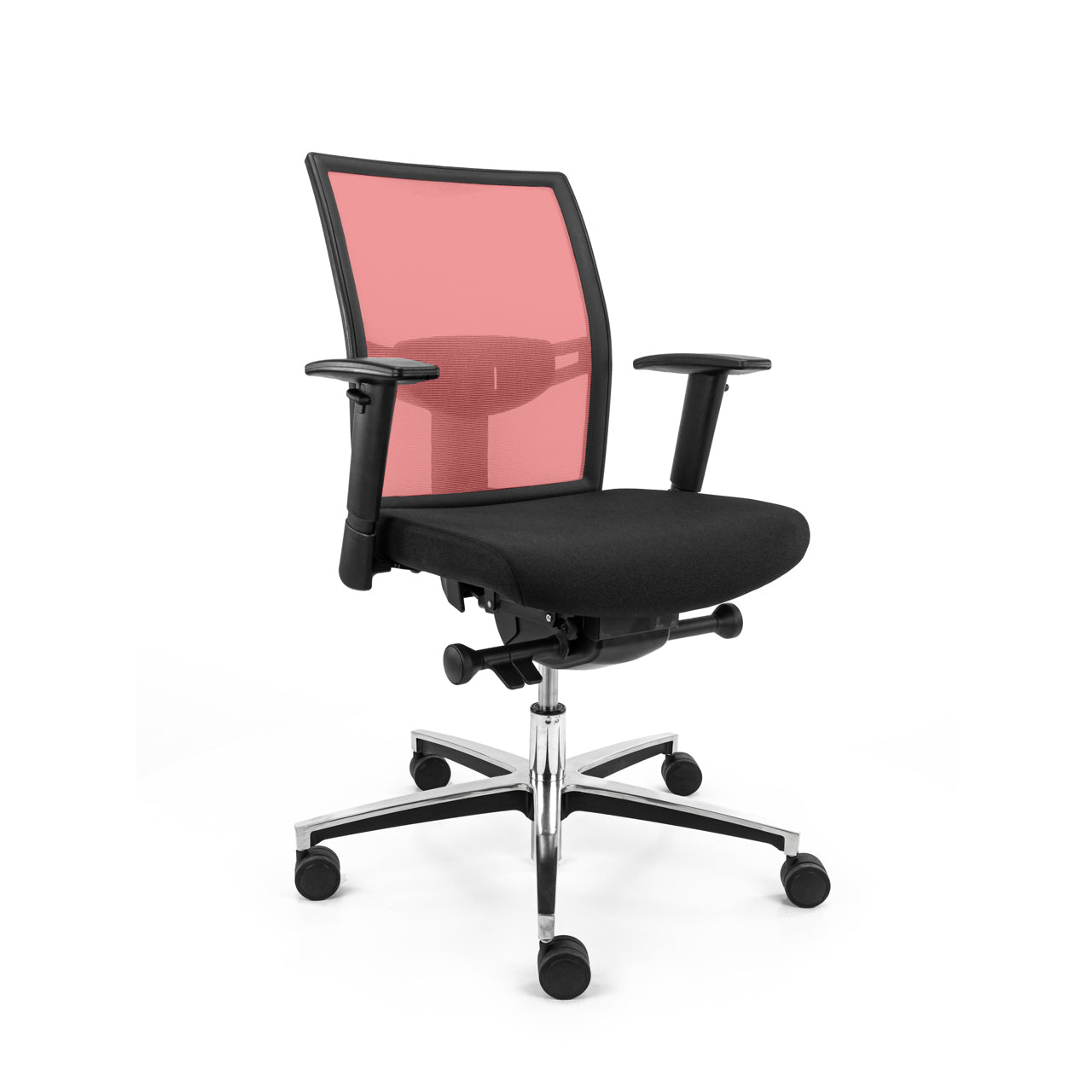 Refurbished Bureaustoel Workliving Projectas V1 Mesh Rood (N)EN 1335