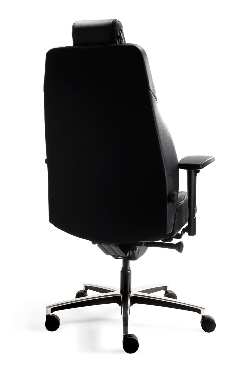 Refurbished Bureaustoel Workliving Delta-3 Mirage en Leer - Ergonomische 24-uurs