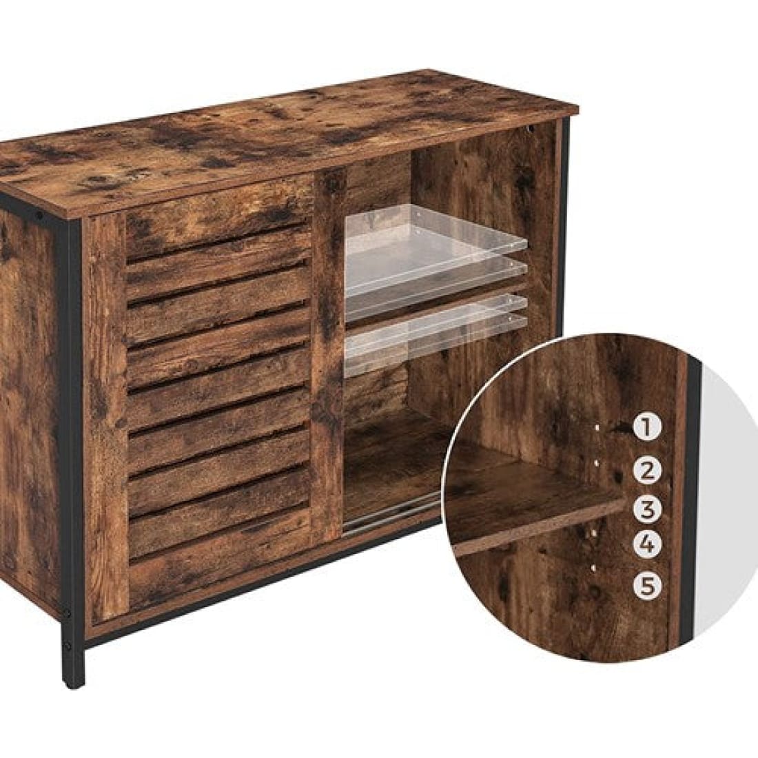 Mazazu - Dressoir kast - Kast met deuren - Industrieel -