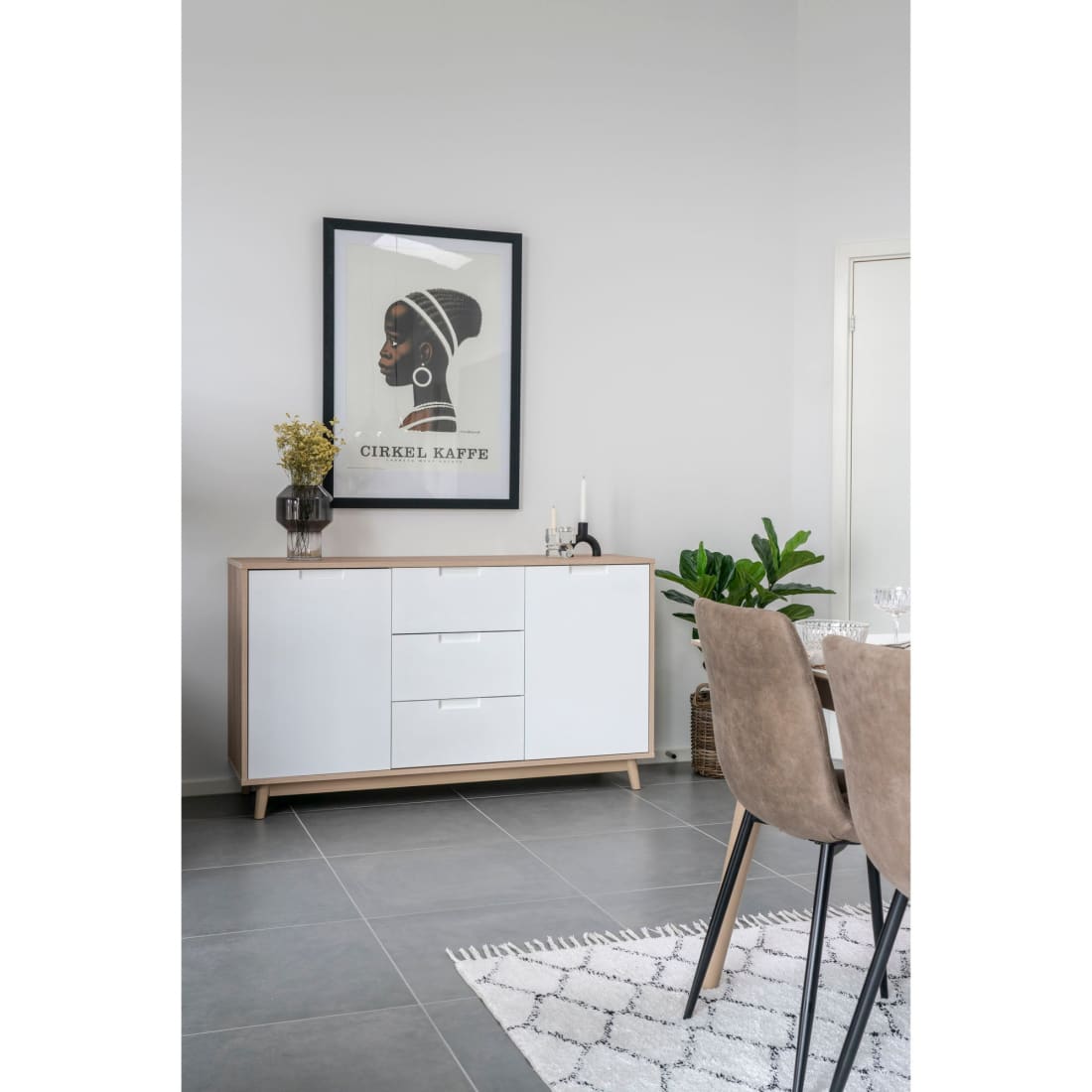 House Nordic Copenhagen Dressoir - Dressoir in wit en