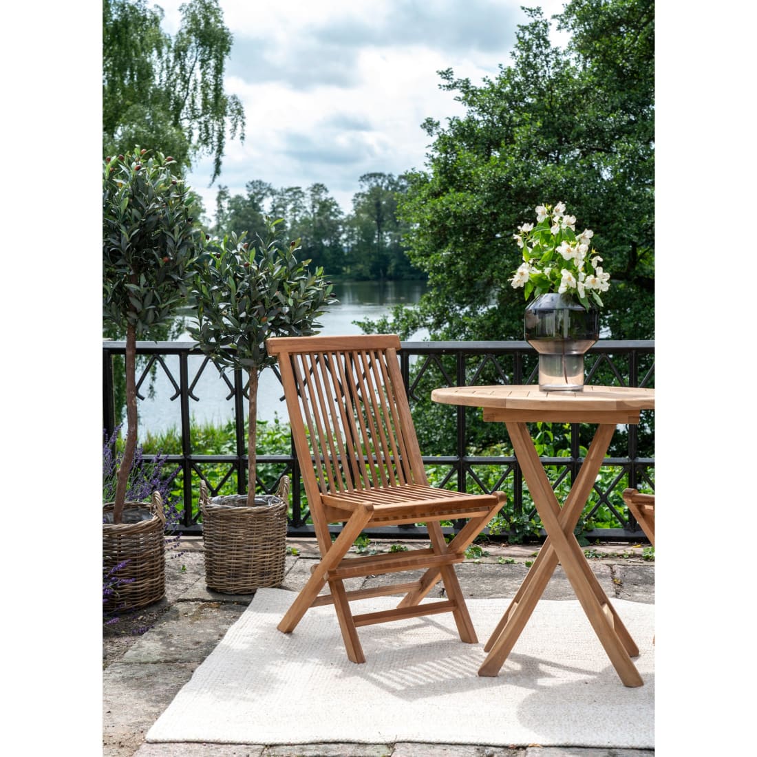 House Nordic De Toledo Teak Tuinstoel - Eetkamerstoel set