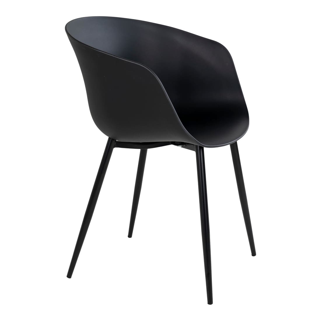 Sample Sale - House Nordic Roda Eetkamerstoel - Kuipstoel - Tuinstoel Zwart - Set van 2