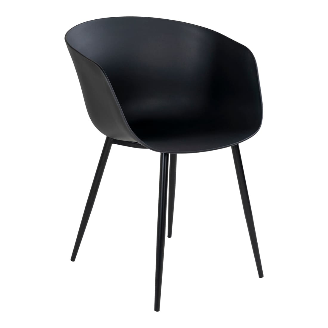 Sample Sale - House Nordic Roda Eetkamerstoel - Kuipstoel - Tuinstoel Zwart - Set van 2