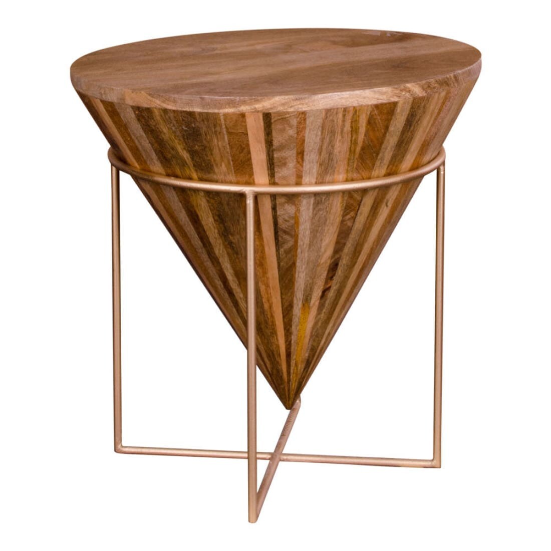House Nordic Salontafel Hapur Mangohout Ø45cm - Salontafels