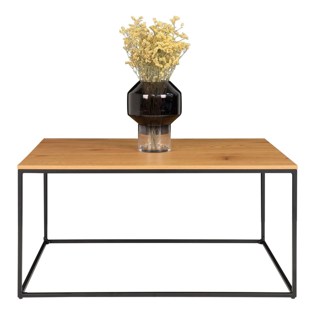 House Nordic Vita Salontafel - Zwart Frame - Eikenlook Blad