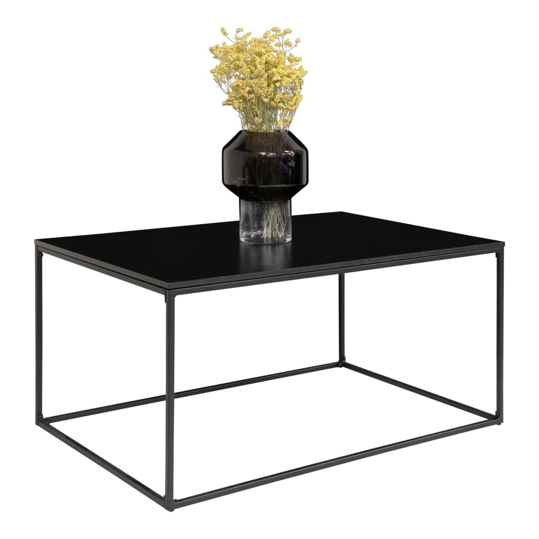 House Nordic Vita Salontafel - Zwart Frame - Zwart houtlook