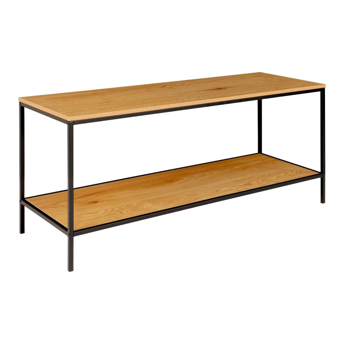House Nordic Vita TV Meubel - Zwart Frame - Eikenlook Blad -