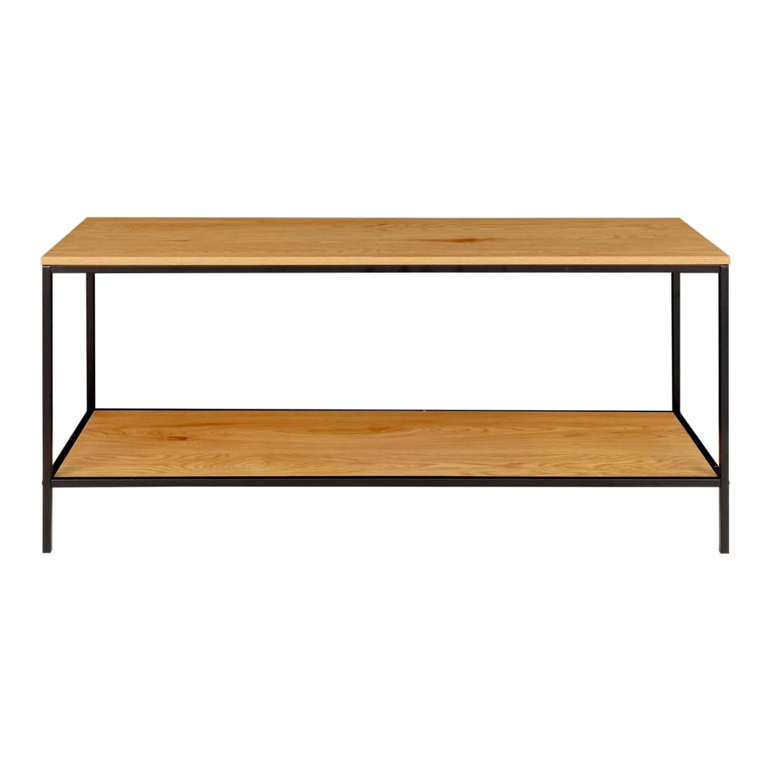 House Nordic Vita TV Meubel - Zwart Frame - Eikenlook Blad -