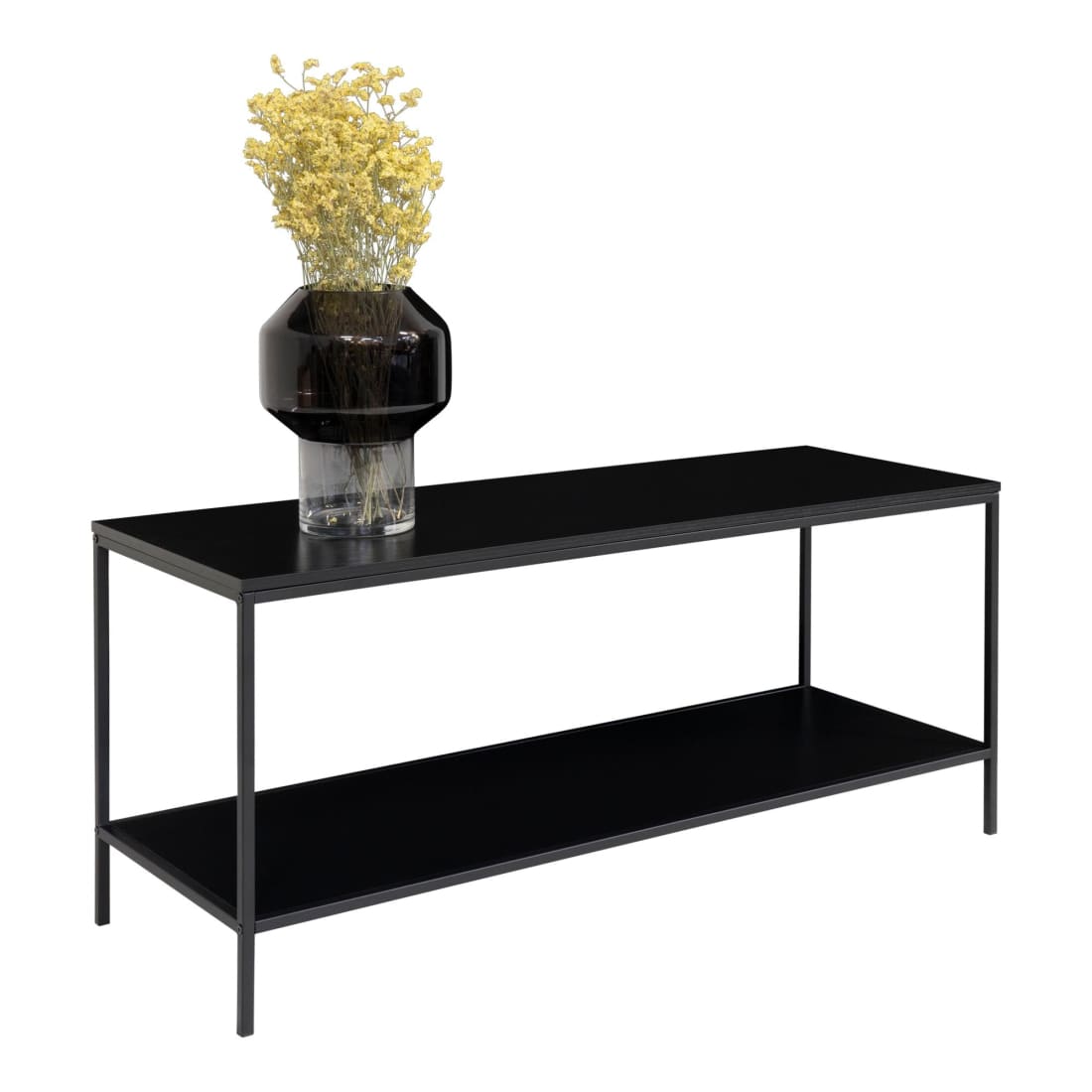 House Nordic Vita TV Meubel - Zwart Frame - Zwart Houtlook