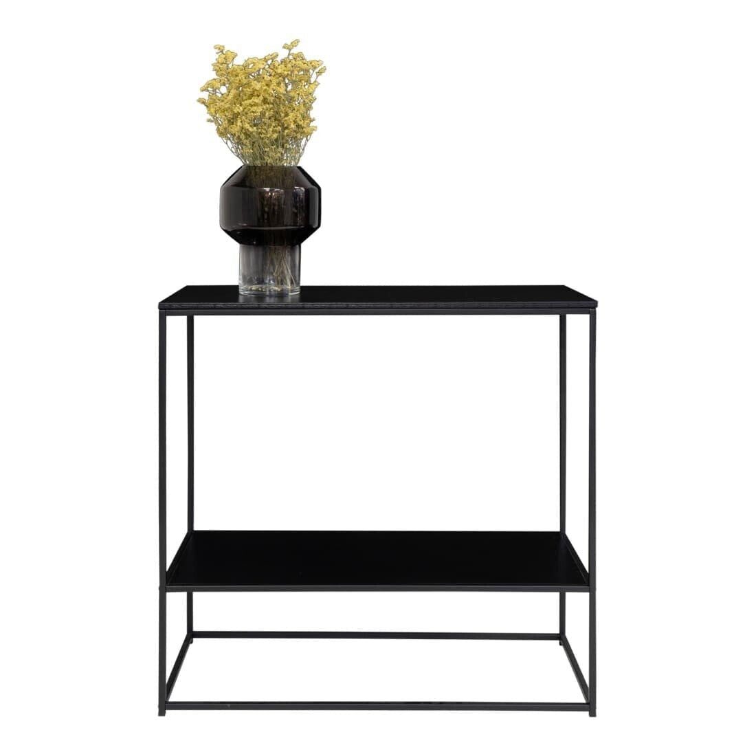 House Nordic Wandtafel Avery met 2 schappen Zwart / Zwart -