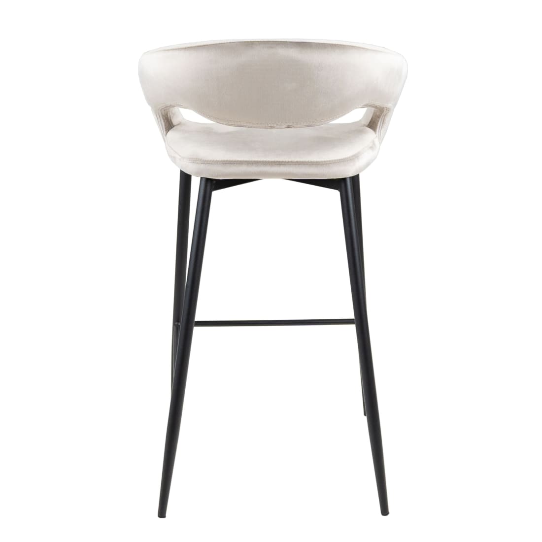 Kick Barkruk Lenn - Velvet Champagne - Lage Barkrukken