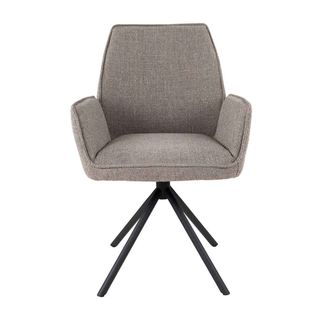 Kick eetkamerstoel Alex - Grijs - Katoen eetkamerstoelen