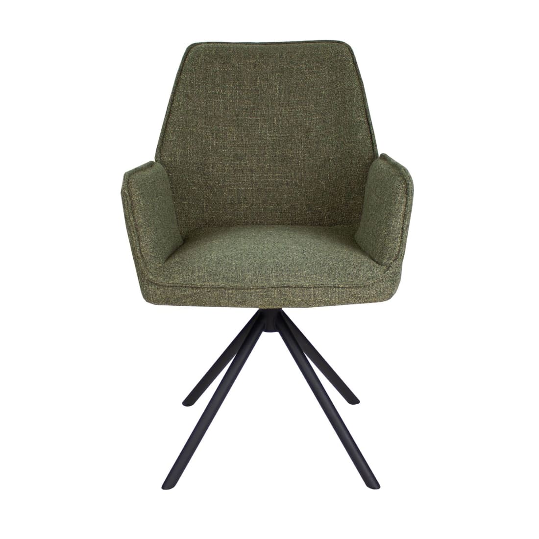 Kick eetkamerstoel Alex - Groen - Katoen eetkamerstoelen