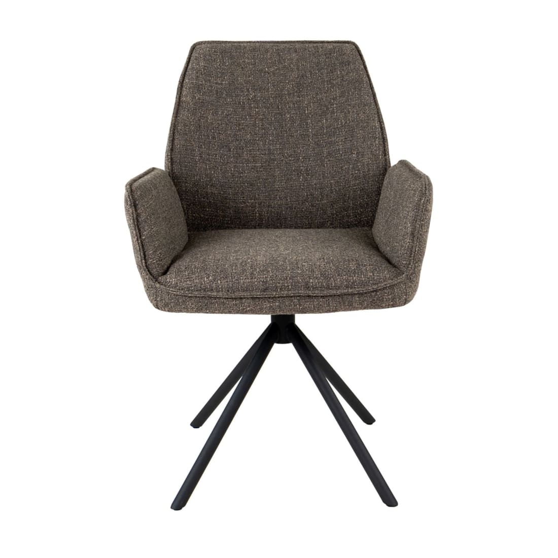 Kick eetkamerstoel Alex - Taupe - Katoen eetkamerstoelen