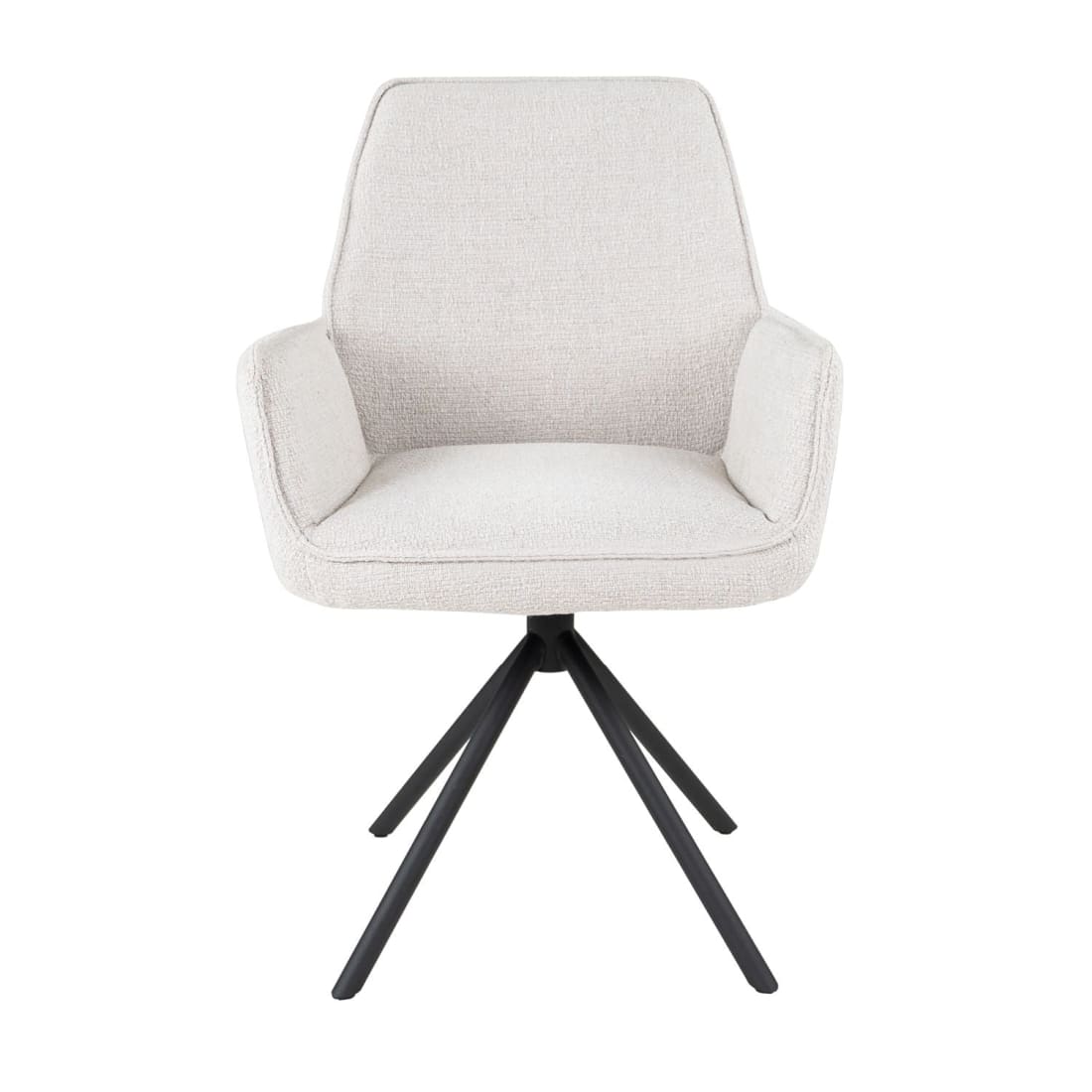 Kick eetkamerstoel Alex - Wit - Katoen eetkamerstoelen