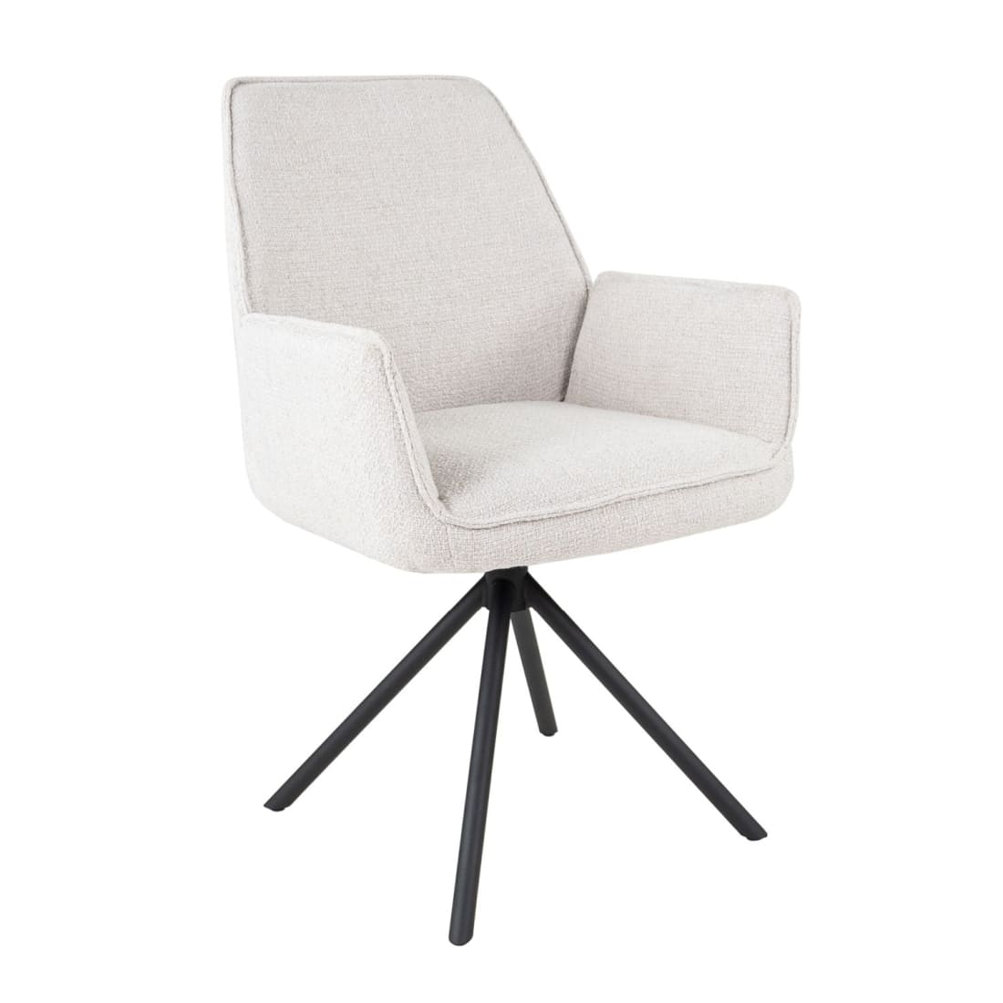 Kick eetkamerstoel Alex - Wit - Katoen eetkamerstoelen