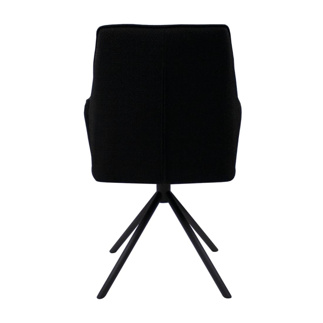 Kick eetkamerstoel Alex - Zwart - Katoen eetkamerstoelen