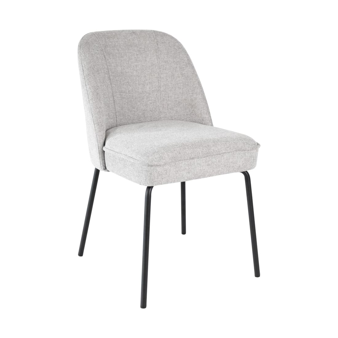 Kick Eetkamerstoel Britt - Grijs - Katoen eetkamerstoelen