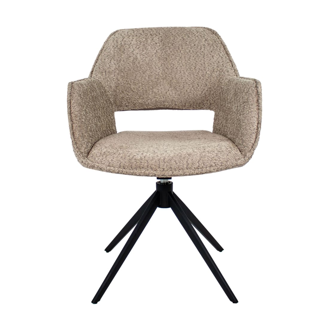 Kick Eetkamerstoel Draaibaar Owen - Boucle Beige - Bouclé