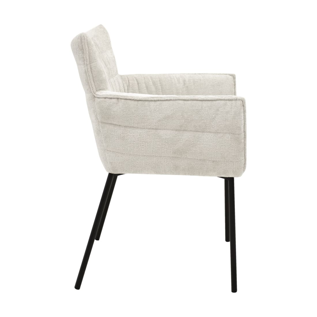 Kick eetkamerstoel Goos - Crème - Katoen eetkamerstoelen