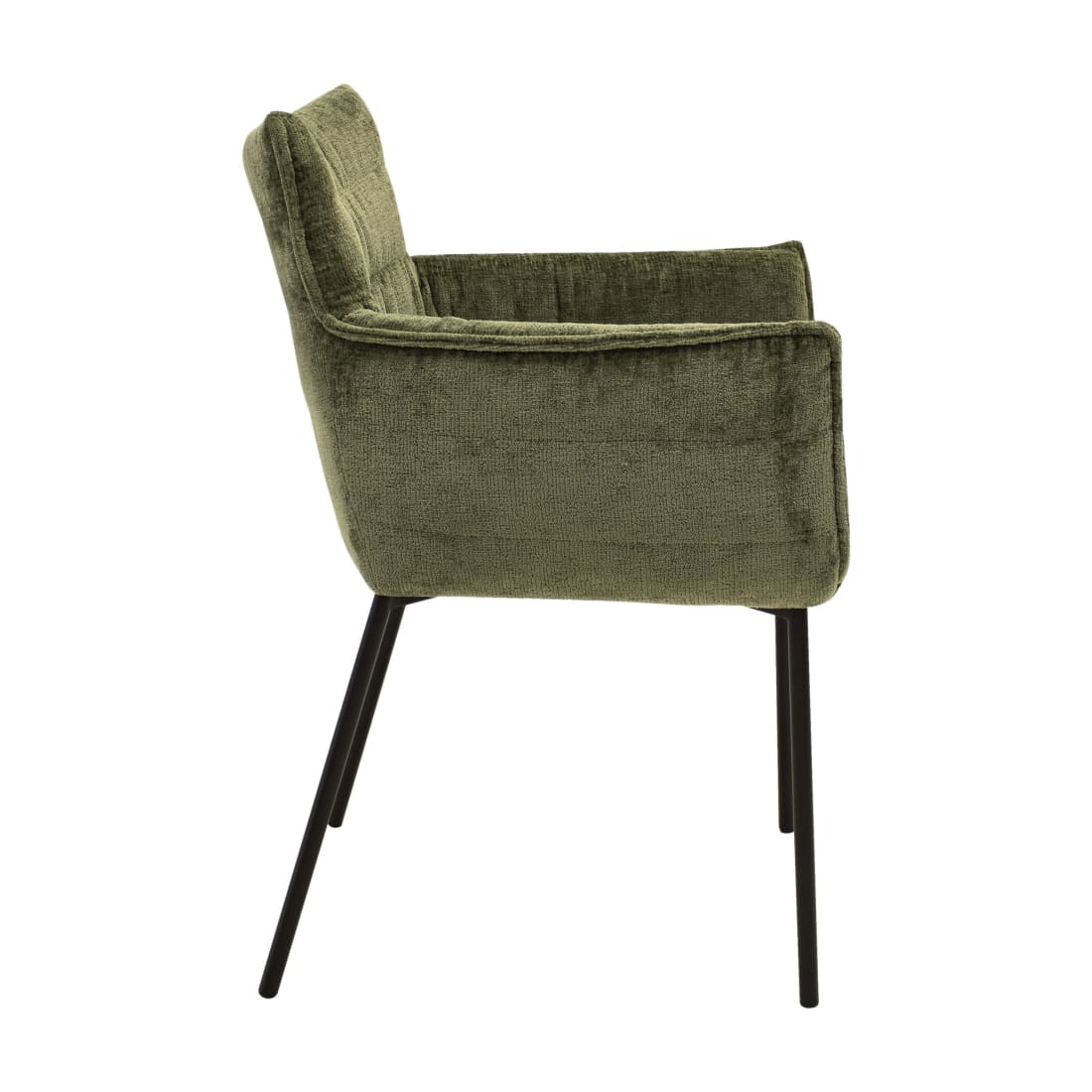 Kick eetkamerstoel Goos - Groen - Katoen eetkamerstoelen