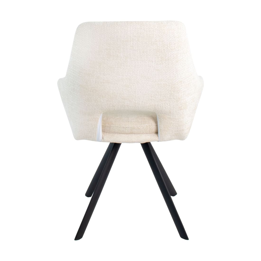 Kick Eetkamerstoel Jorn - Creme - Katoen eetkamerstoelen
