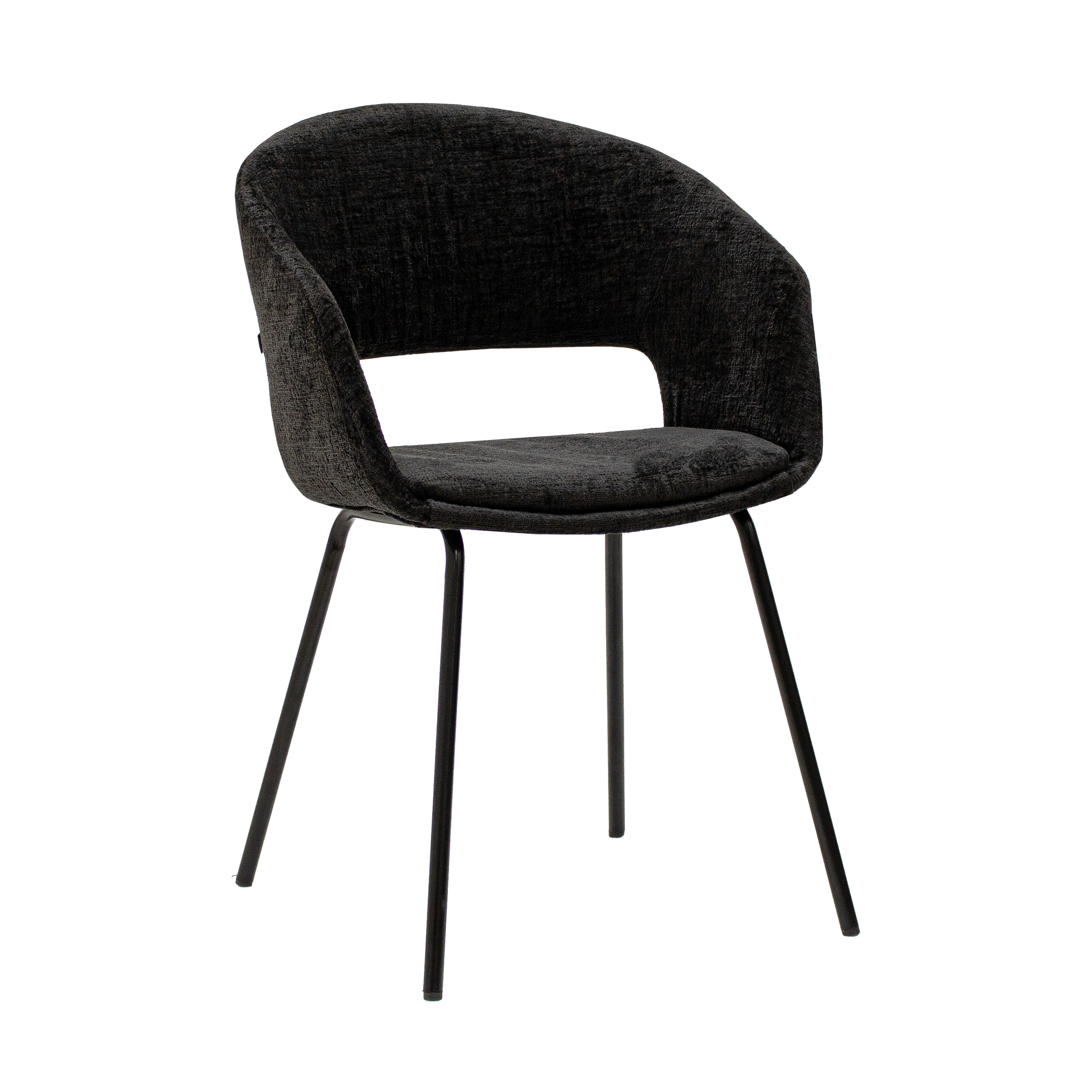 Chaise de salle à manger kick mette - noir
